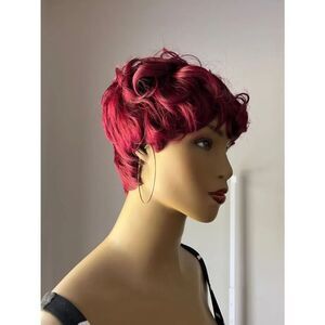 Amazon Bold Burgundy Short Pixie Wig